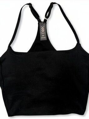 Rhone Longline Bra Shimmer Black Small | Worn Once